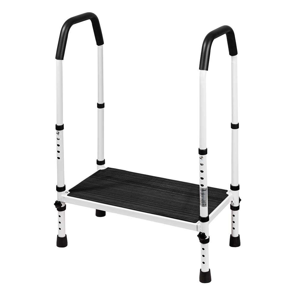Medical Step Stool with Handrails, Double Handle: Stability and Support
