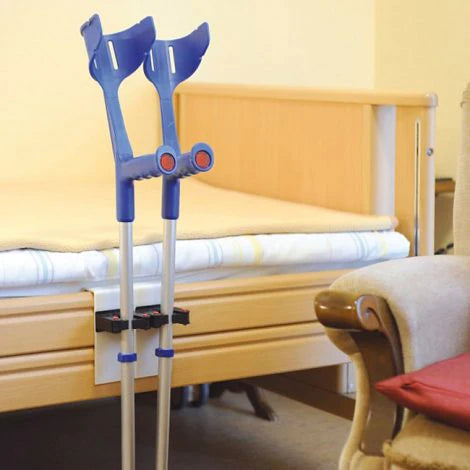 Enhancing Mobility and Comfort: The Bedside Support Clamp for Crutches and Walking Sticks