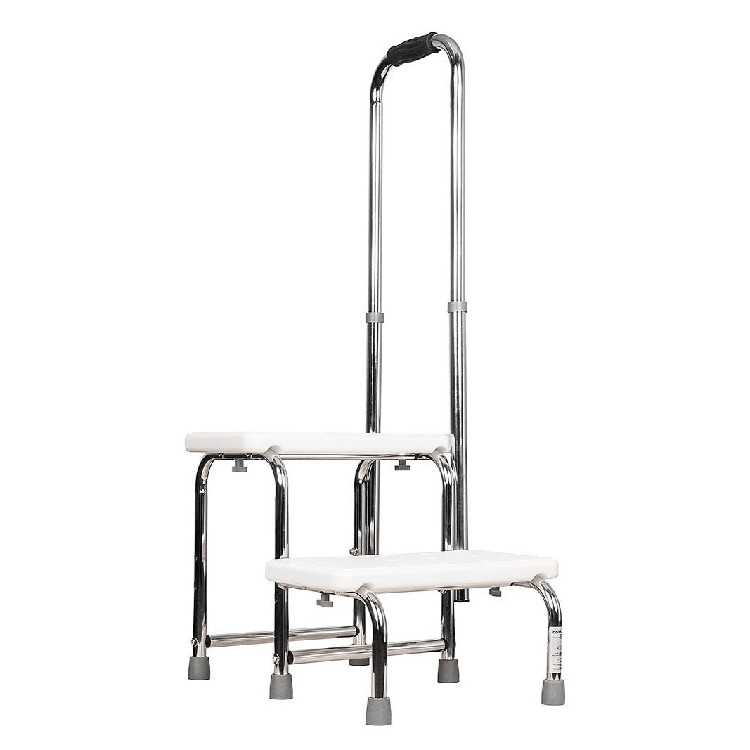 Double Step Stool with optional Hand Rail
