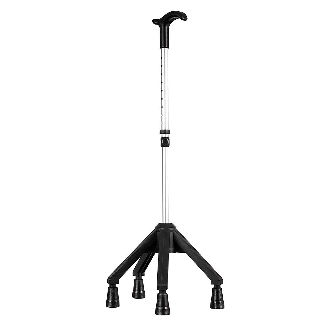 Stable 4 Point Walking Cane, Height Adjustable