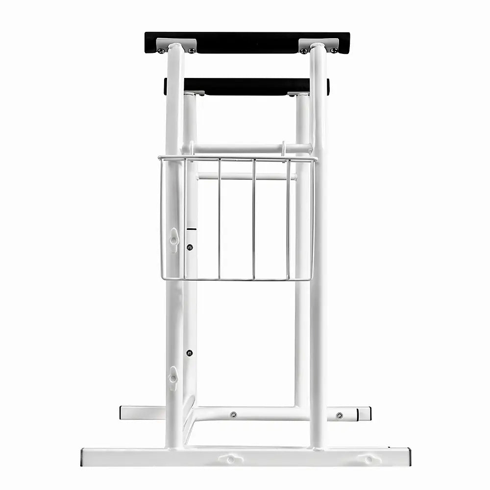 Free Standing Toilet Surround Support Rails with Basket