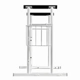 Free Standing Toilet Surround Support Rails with Basket