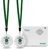 Two Call Buttons and Wireless Caregiver Pager Medgear Care