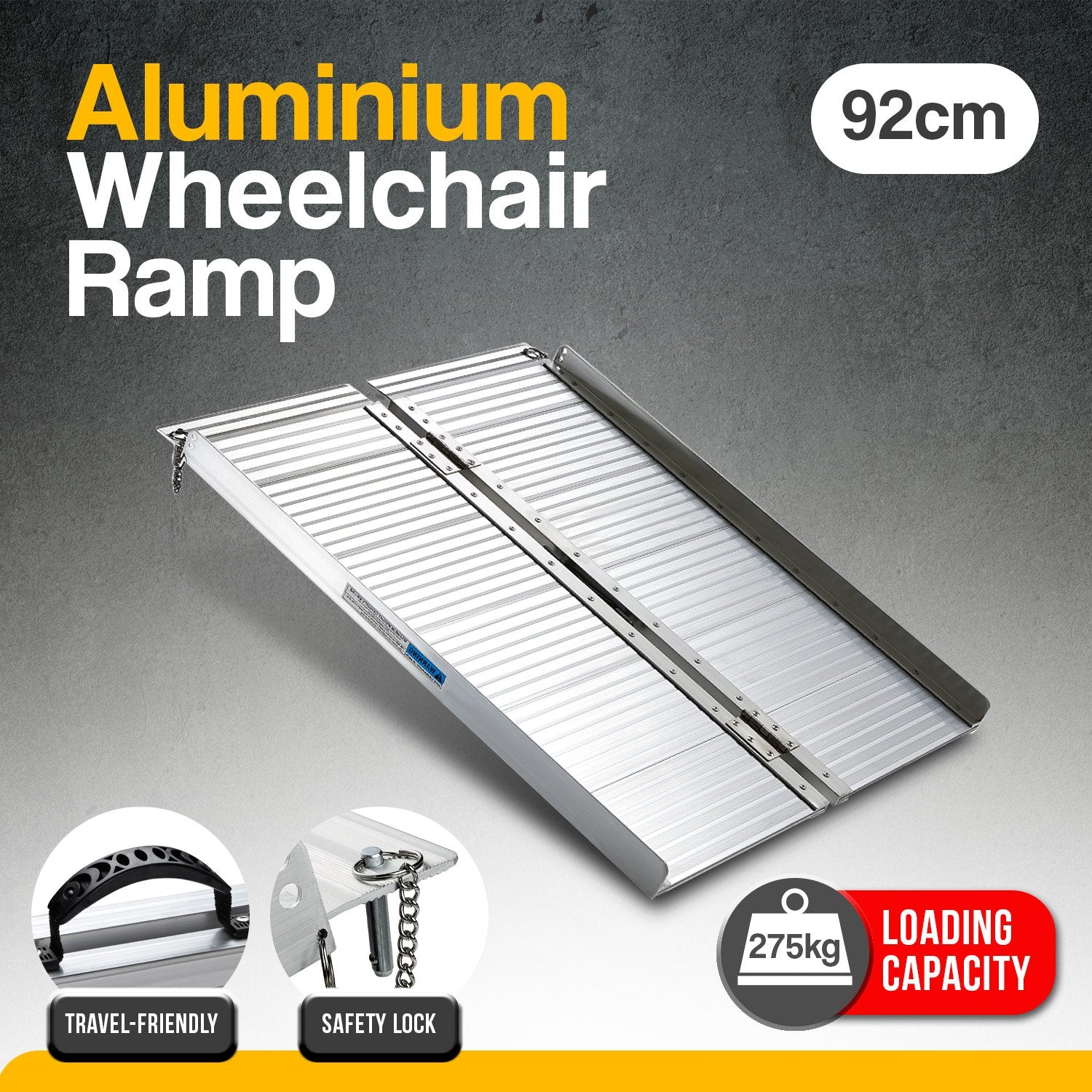 Foldable Wheelchair Ramp With Handle