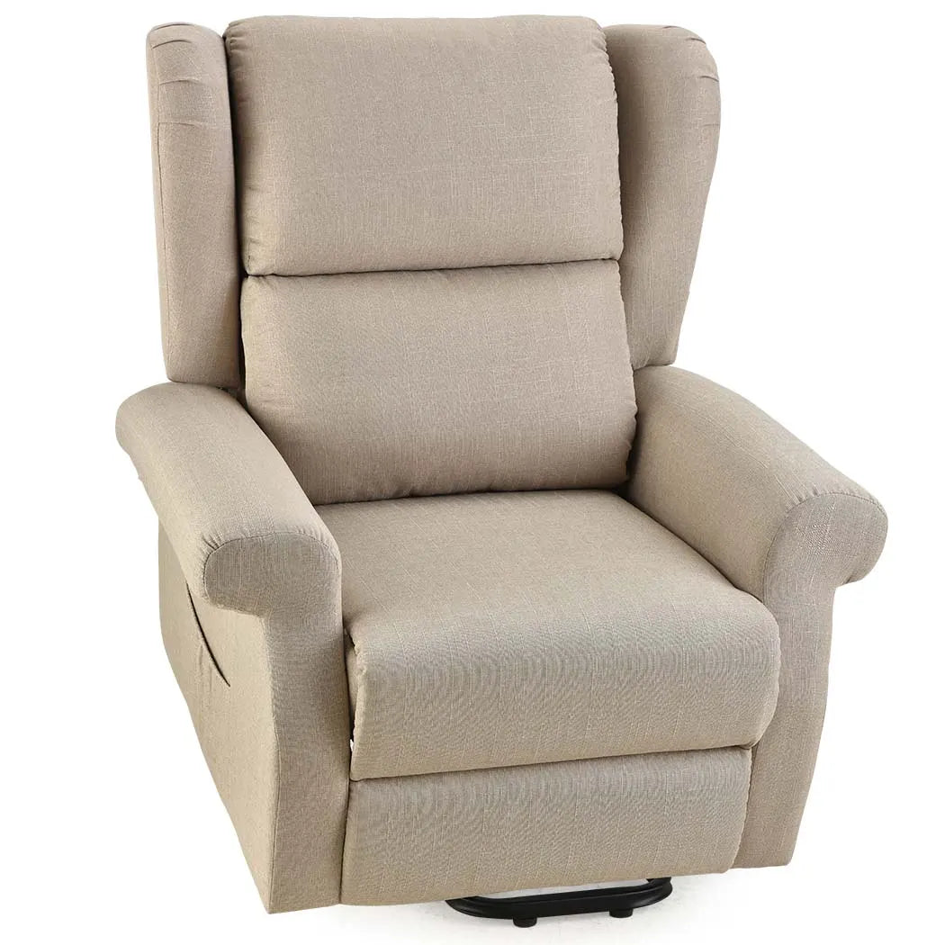 Electric Lift Recliner Chair Beige Medgear Care