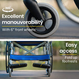 Aluminium Wheelchair, Lightweight & Foldable