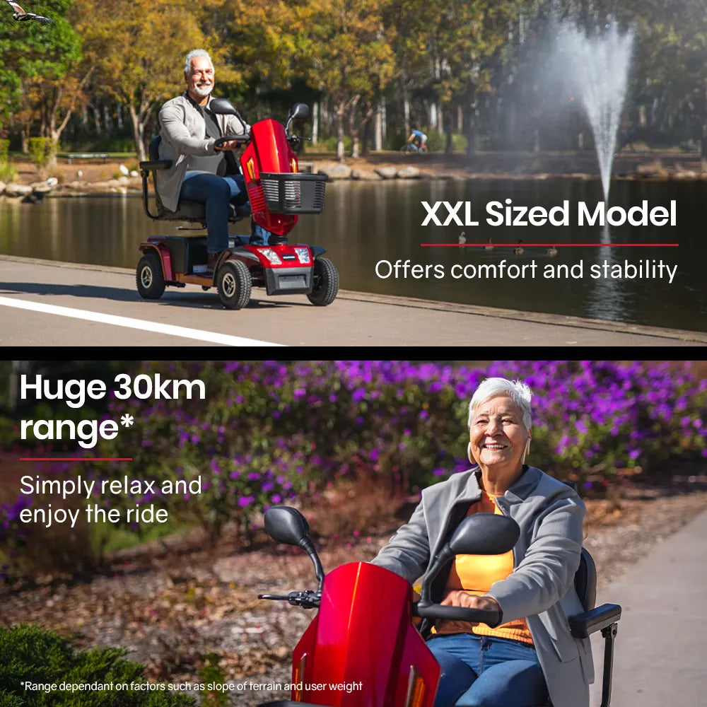 Electric Mobility Scooter, XXL Size, 180kg capacity
