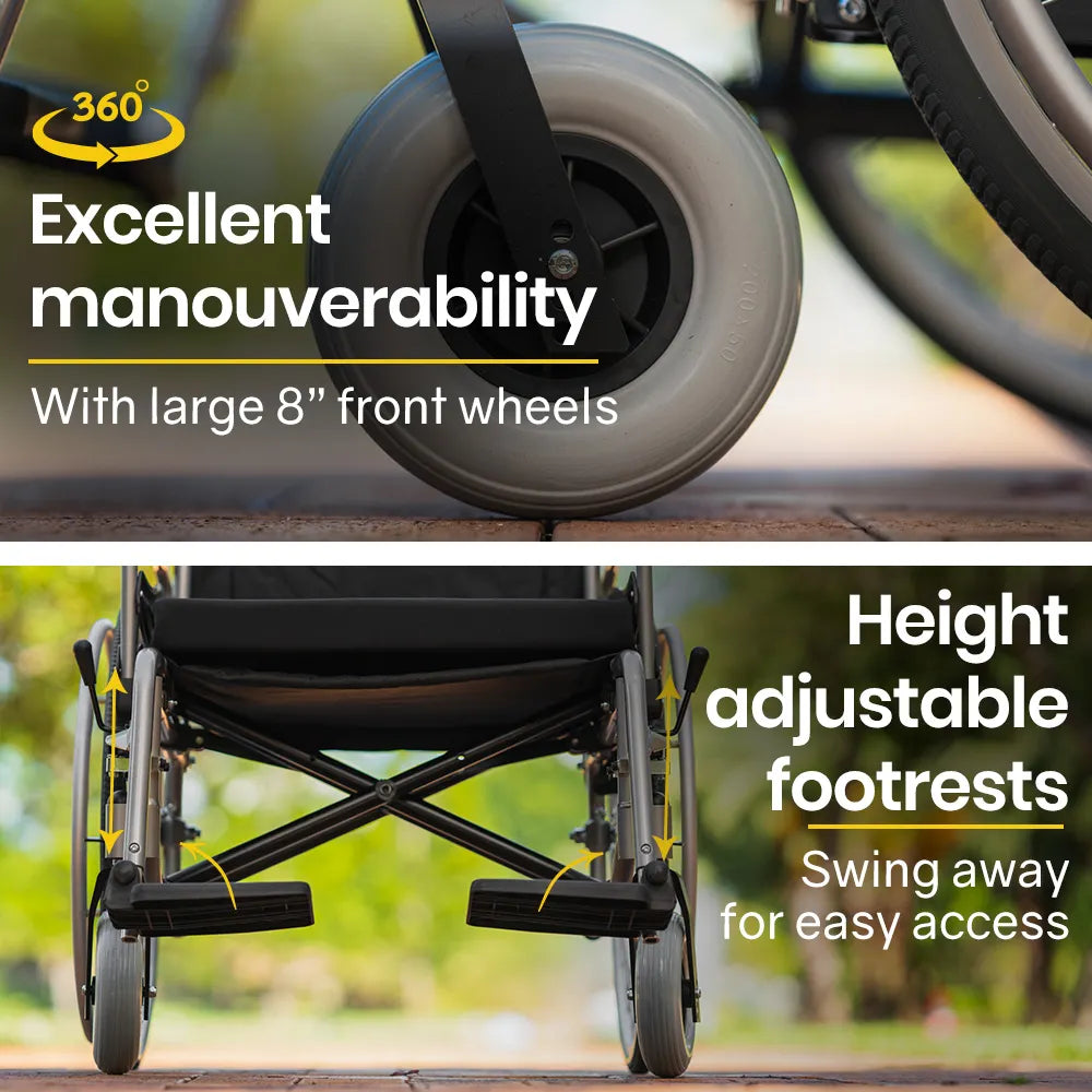Lightweight Bariatric Wheelchair, Folding