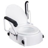Raised Toilet Seat with Armrests - Height Adjustable Medgear Care
