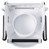 Raised Toilet Seat with Armrests - Height Adjustable