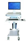 Medical Computer Trolley With Printer Shelf