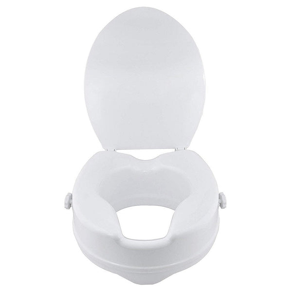 Raised Toilet Seat With Lid