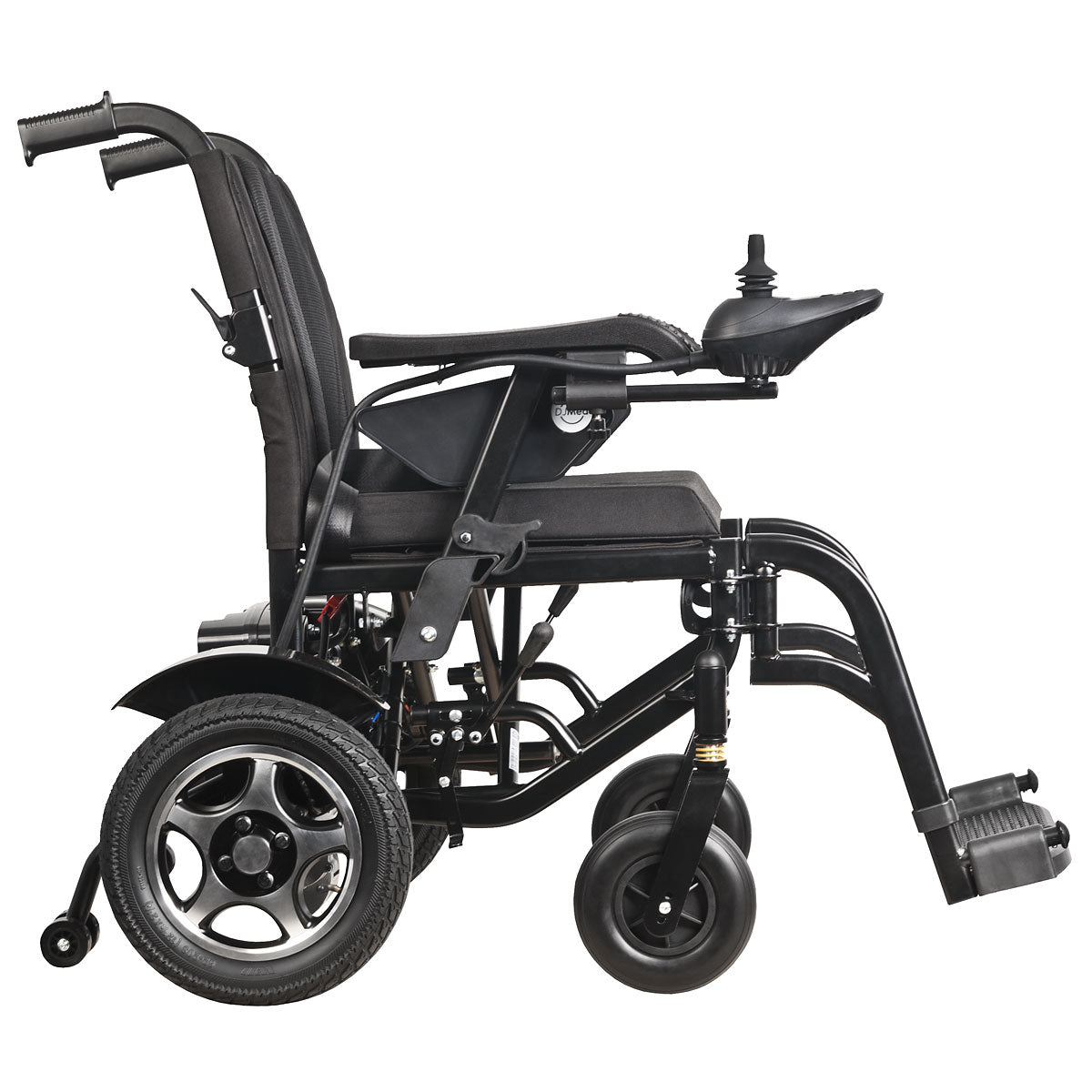 Dual Motor SLA Driven Electric Wheelchair - Side Medgear Care